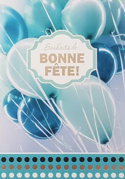 ANNIVERSAIRE - CARTE DE BALLONS - DE MILLBROOK